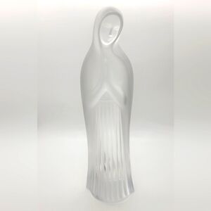 Elegant Frosted Glass Art Sculpture
